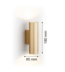 Gold wall lamps - Argon MITOS PLUS wall lamp 2 fl. 2x5W (max) gold 7178 - product 11
