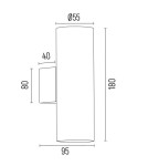 Gold wall lamps - Argon MITOS PLUS wall lamp 2 fl. 2x5W (max) gold 7178 - product 12