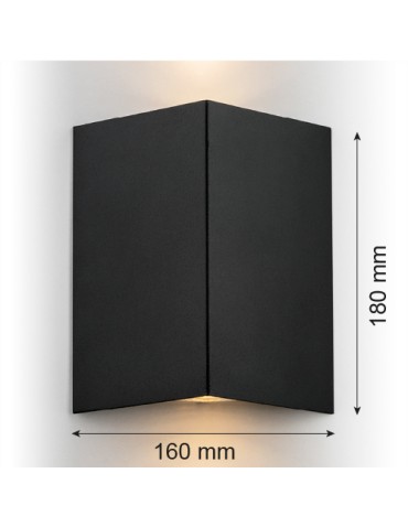 Argon SKIATOS wall lamp 2 pł. 2x5W (max) black structure 914 - product 2