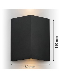 Argon SKIATOS kinkiet 2 pł. 2x5W (max) czarny struktura 914 - produkt 2