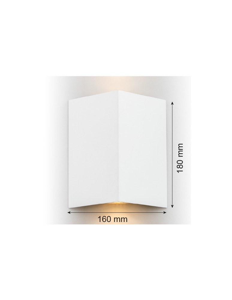 Argon SKIATOS kinkiet 2 pł. 2x5W (max) biały struktura 915