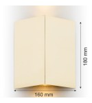 Argon SKIATOS kinkiet 2 pł. 2x5W (max) mosiądz 918