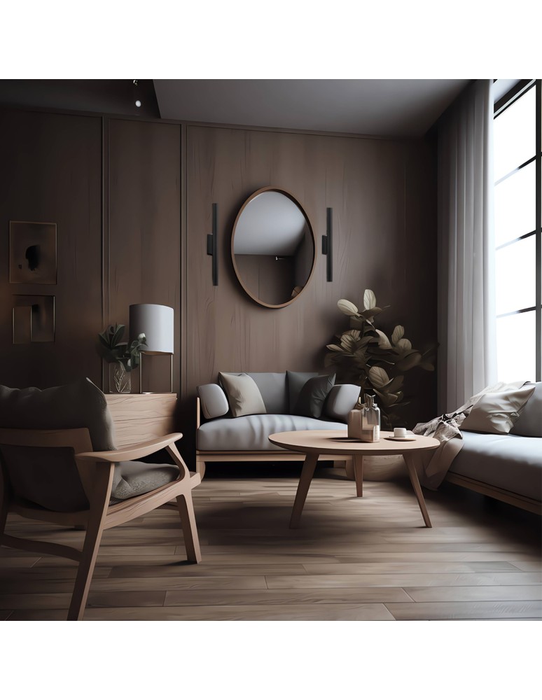 Wall lamps - Argon GRECO 7222 2-light wall lamp, black LED (integrated) / 1438 lm / 3000K painted steel - product kolory-swiatla.pl 3