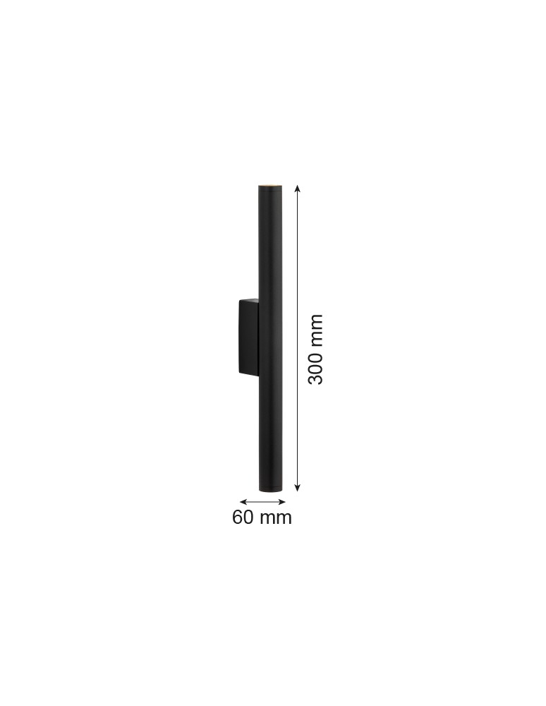 Wall lamps - Argon GRECO 7222 2-light wall lamp, black LED (integrated) / 1438 lm / 3000K painted steel - product kolory-swiatla.pl 6