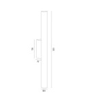 Wall lamps - Argon GRECO 7222 2-light wall lamp, black LED (integrated) / 1438 lm / 3000K painted steel - product 7