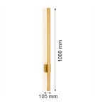 Modern wall lamps - Argon ASSE LED strip 1x10W brushed brass 8053 - product 3