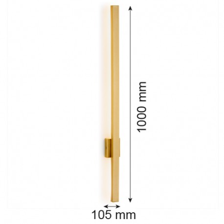 Argon ASSE listwa LED 1x10W mosiądz szczotkowany 8053