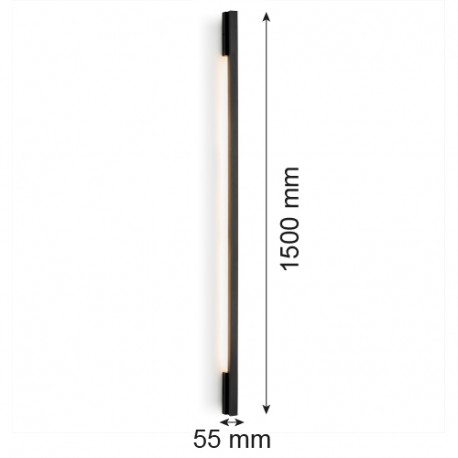 Argon ASSE listwa LED 1x15W czarny struktura 8054