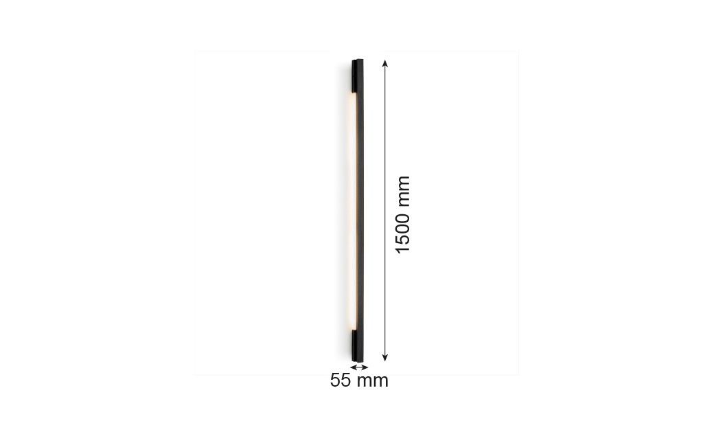 Argon ASSE listwa LED 1x15W czarny struktura 8054