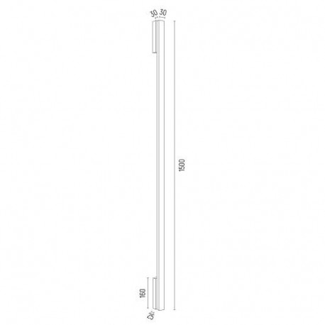 Argon ASSE listwa LED 1x15W czarny struktura 8054