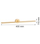 Wall lamps - Argon MIRIAM 8596 wall lamp 1 pł. S, gold LED (integrated) / 792 lm / 3000K lacquered steel - product 5