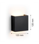 Minimalist wall lamps - Argon GENT LED wall lamp 1x3.6W black 8359 - product 3