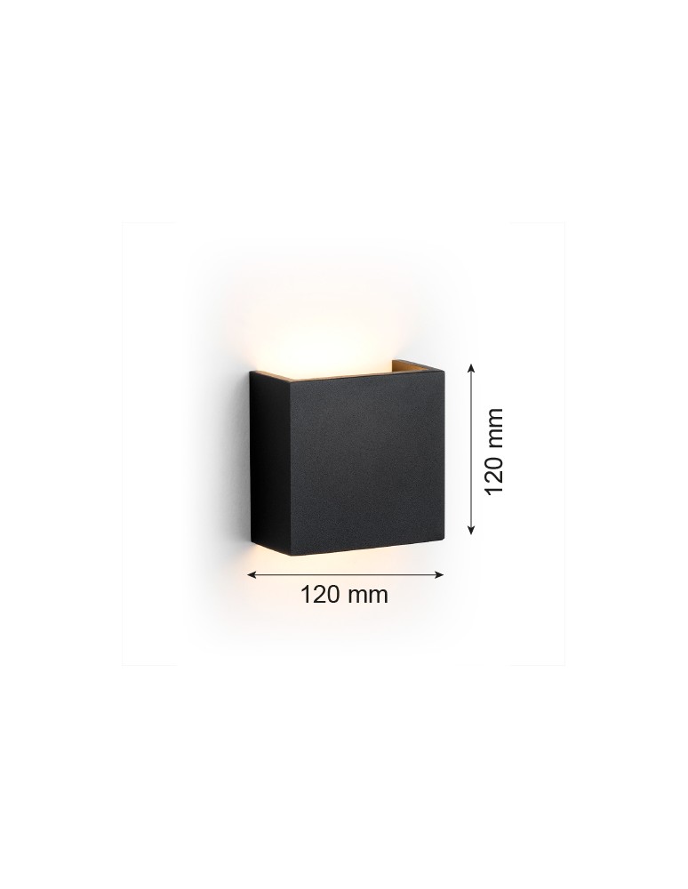 Minimalist wall lamps - Argon GENT LED wall lamp 1x3.6W black 8359 - product kolory-swiatla.pl 3