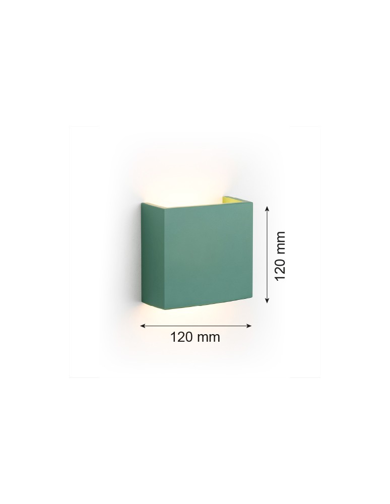 Minimalist wall lamps - Argon GENT LED wall lamp 1x3.6W green 8362 - product kolory-swiatla.pl 5