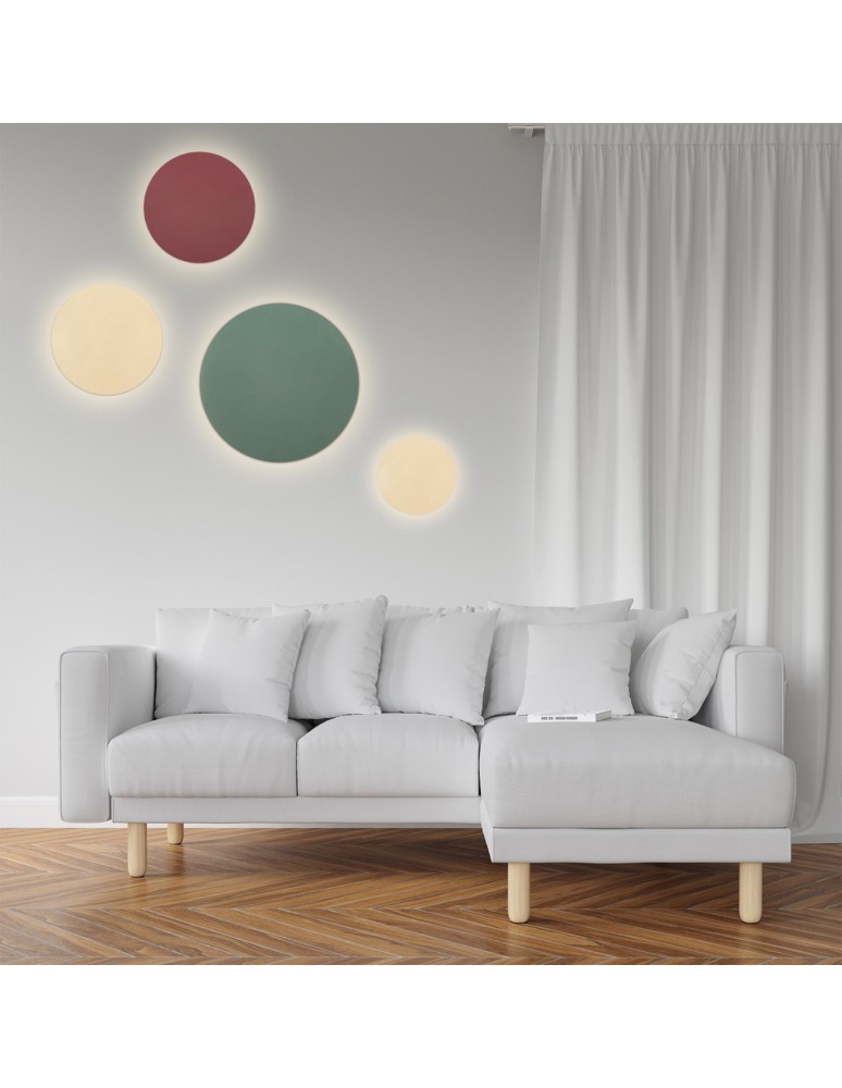 Minimalist wall lamps - Argon OREGON PLUS wall lamp 1 pł. M 1x4.5W green 8324 - product kolory-swiatla.pl 4