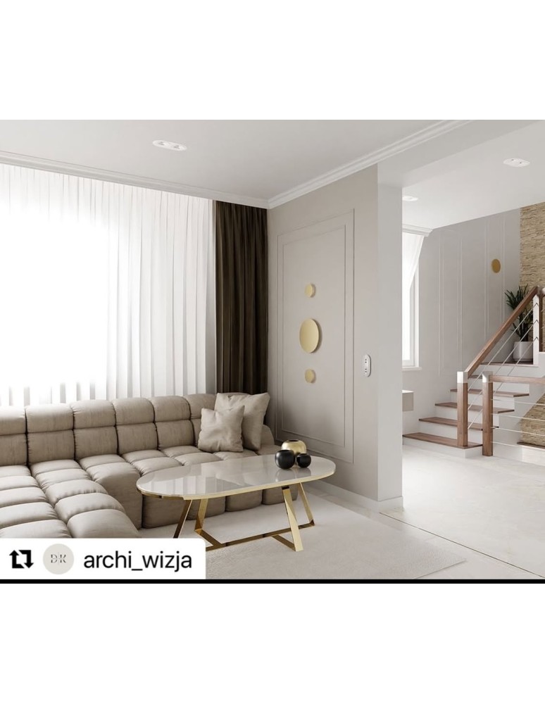 Minimalist wall lamps - Argon OREGON PLUS wall lamp 1 pł. M 1x4.5W gold 8351 - product kolory-swiatla.pl 2