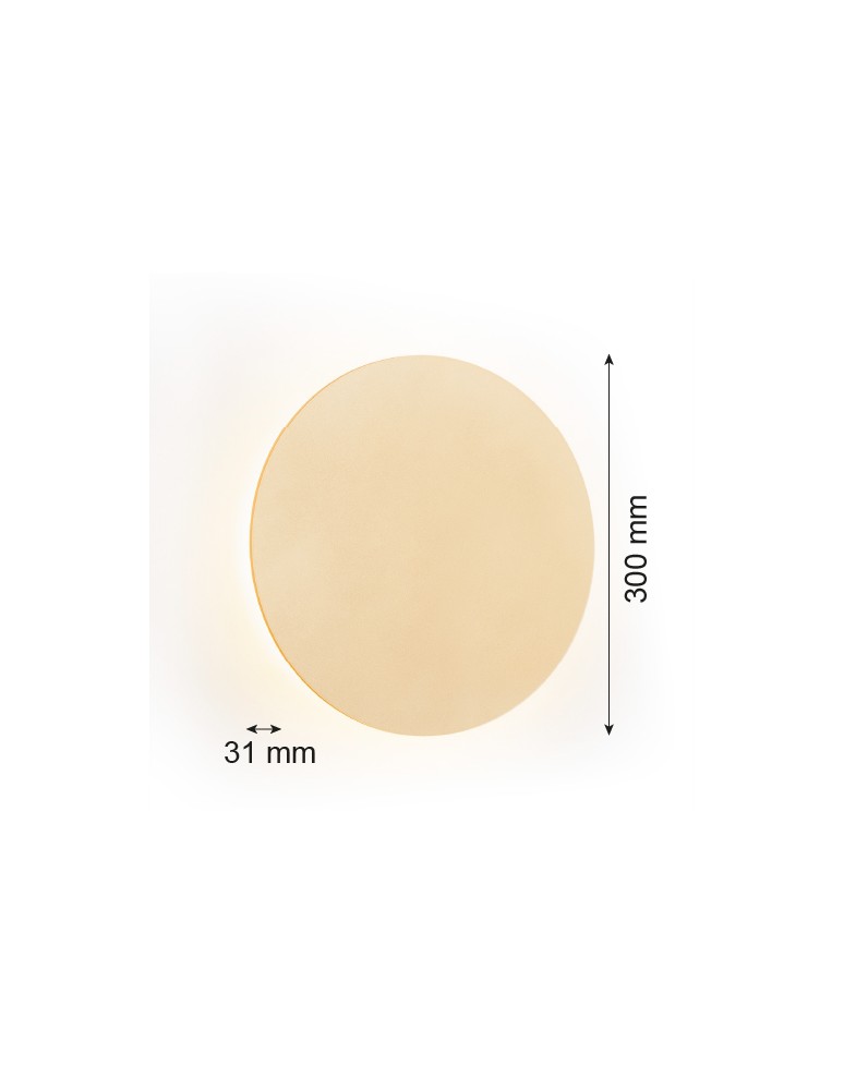 Minimalist wall lamps - Argon OREGON PLUS wall lamp 1 pł. L 1x6W gold 8352 - product kolory-swiatla.pl 8