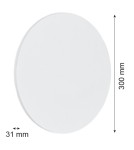 Minimalist wall lamps - Argon OREGON wall lamp 1 pł. L 1x6W white structure 3854 - product 3
