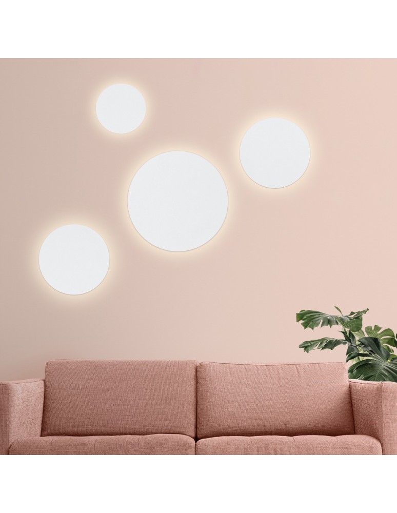 Minimalist wall lamps - Argon OREGON wall lamp 1 pł. S 1x3W white structure 3856 - product kolory-swiatla.pl 2