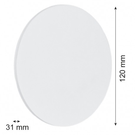 Argon OREGON kinkiet 1 pł. S 1x3W biały struktura 3856