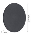 Minimalist wall lamps - Argon OREGON wall lamp 1 pł. M 1x4.5W black structure 3861 - product 3
