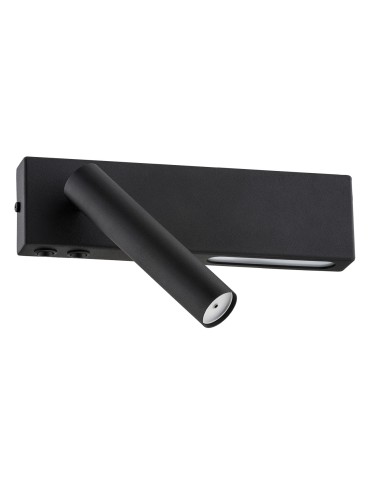 Argon JASPER kinkiet 2 pł. 1x6W LED (max) + 1x4.5W czarny struktura 1035 - produkt 2