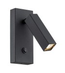 Reading wall lamps - Argon ROCK wall lamp 1 pł. 1x6W LED (max) black structure 4723 - product 1