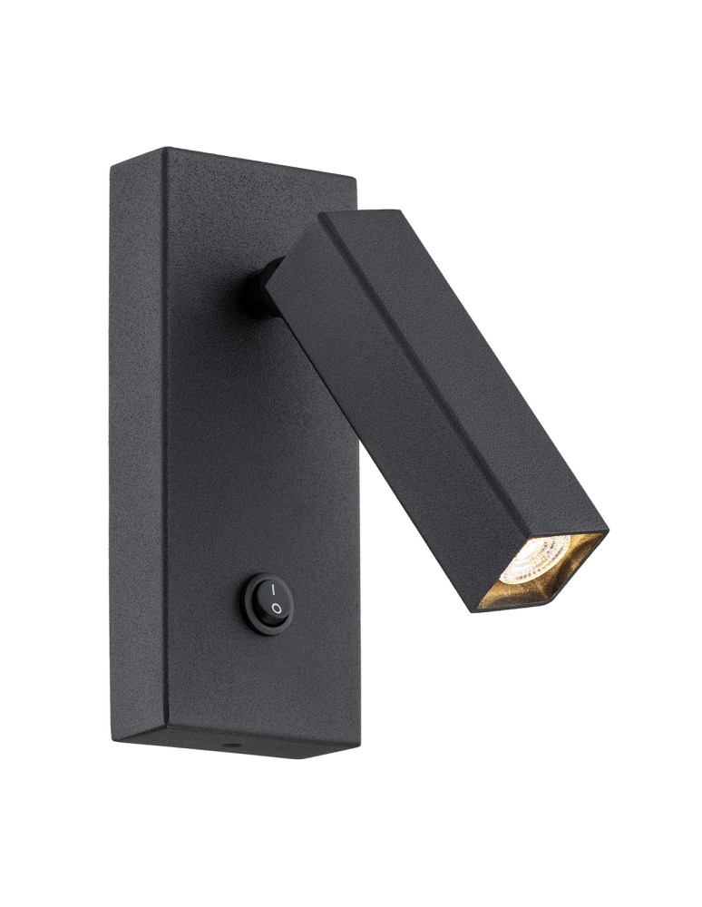Reading wall lamps - Argon ROCK wall lamp 1 pł. 1x6W LED (max) black structure 4723 - product kolory-swiatla.pl 1