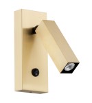 Wall lamps for bedrooms - Argon ROCK wall lamp 1 pł. 1x6W LED (max) brushed brass 4737 - product 2