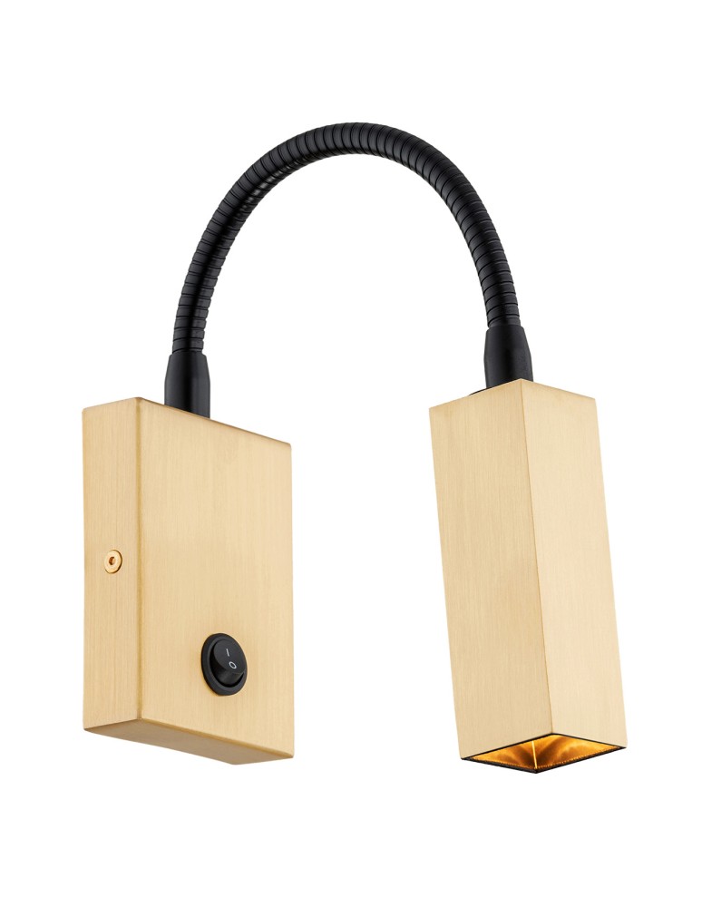 Wall lamps for bedrooms - Argon ROCKSTAR wall lamp 1 pł. 1x6W LED (max) brushed brass 4743 - product kolory-swiatla.pl 1