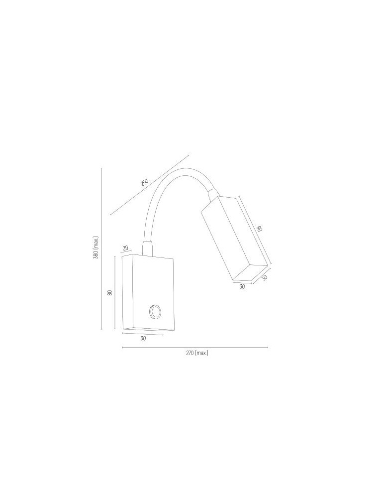 Wall lamps for bedrooms - Argon ROCKSTAR wall lamp 1 pł. 1x6W LED (max) brushed brass 4743 - product kolory-swiatla.pl 4