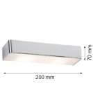 Chrome wall lamps - Argon RODAN wall lamp 1 pł. small 1x15W (max) chrome 3076 - product 2