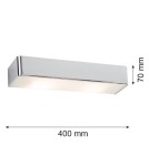 Chrome wall lamps - Argon RODAN 2 fl. wall lamp large 2x15W (max) chrome 655 - product 3