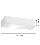 Argon RODAN kinkiet 1 pł. mały 1x15W (max) biały struktura 3077 Argon RODAN kinkiet 1 pł. mały 1x15W (max) biały struktura 3077