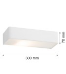 Argon RODAN kinkiet 1 pł. średni 1x15W (max) biały struktura 3072 Argon RODAN kinkiet 1 pł. średni 1x15W (max) biały struktura 3072