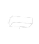 Modern wall lamps - Argon RODAN wall lamp 1 pł. medium 1x15W (max) black structure 3075 - product 4