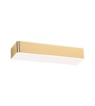 Gold wall lamps - Argon RODAN 2 fl. wall lamp large 2x15W (max) gold gloss white finish 874 - product 1