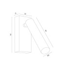 Reading wall lamps - Argon RIO wall lamp 1 pł. 1x4.2 W gold 8326 - product 15