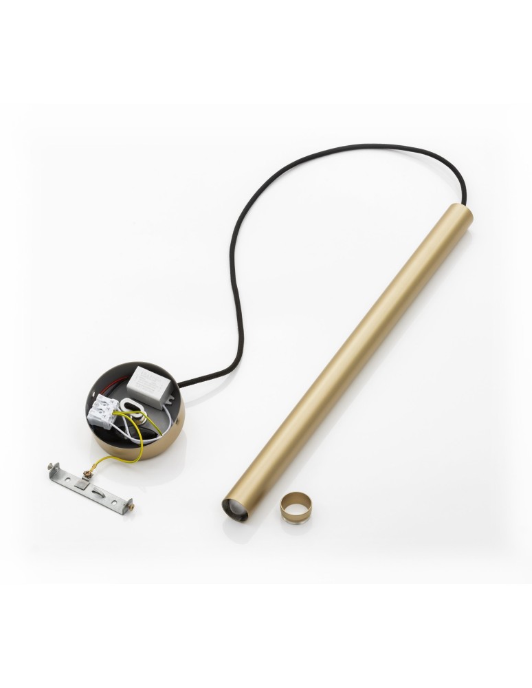 Pendant tube lamps - Argon RIO 1-fl. pendant lamp 1x4.2 W gold 8327 - product kolory-swiatla.pl 7