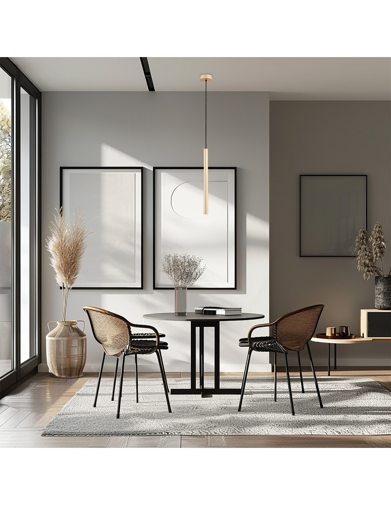 Pendant tube lamps - Argon RIO 1-fl. pendant lamp 1x4.2 W gold 8327 - product kolory-swiatla.pl 8