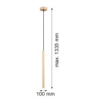 Pendant tube lamps - Argon RIO 1-fl. pendant lamp 1x4.2 W gold 8327 - product 9
