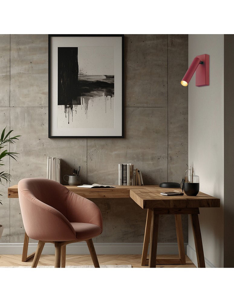 Reading wall lamps - Argon RIO wall lamp 1 pł. 1x4.2 W red 8330 - product kolory-swiatla.pl 5