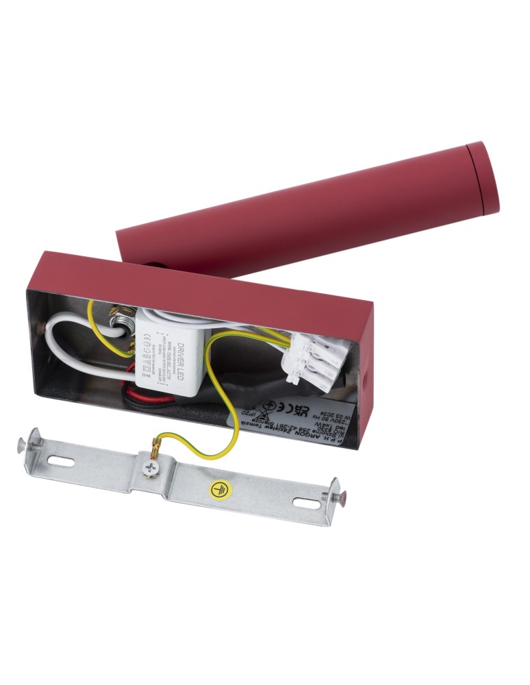 Reading wall lamps - Argon RIO wall lamp 1 pł. 1x4.2 W red 8330 - product kolory-swiatla.pl 13