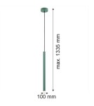 Pendant tube lamps - Argon RIO 1-fl. pendant lamp 1x4.2 W green 8333 - product 5