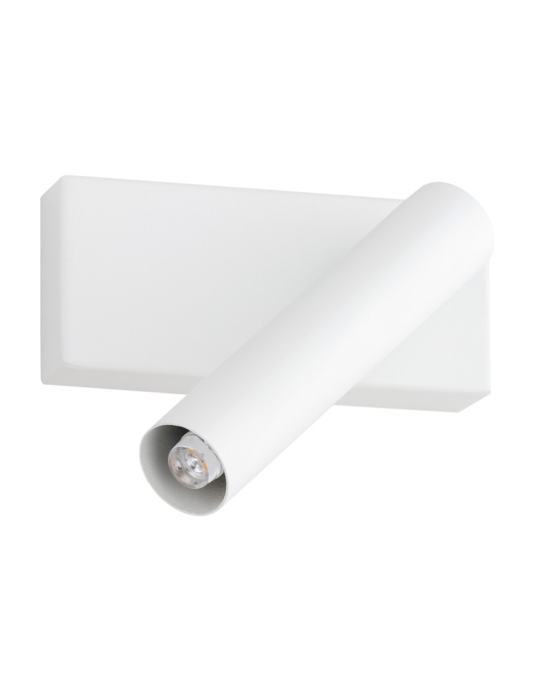 Reading wall lamps - Argon ETNA PLUS wall lamp 1 pł. 1x6W (max) white structure 8064 - product kolory-swiatla.pl 3