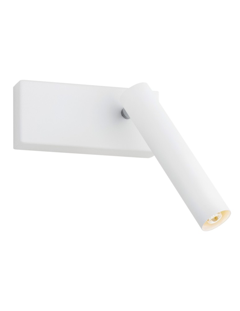 Reading wall lamps - Argon ETNA PLUS wall lamp 1 pł. 1x6W (max) white structure 8064 - product kolory-swiatla.pl 4