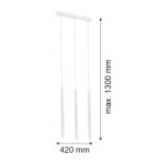 Argon ETNA PLUS lampa wisząca 3 pł. 3x6W (max) biały struktura 6178