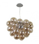 Glamour pendant lamps - ITALUX Bento Pendant Cognac PND-7273-S-8-CGN - product 1