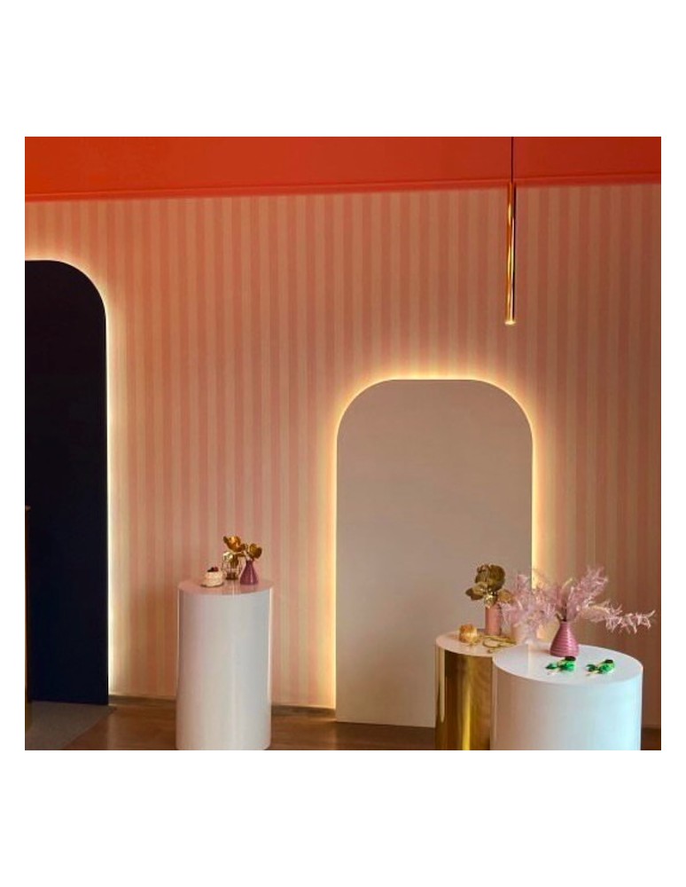 Pendant tube lamps - Argon SICILIA PLUS pendant lamp 1 pł. 1x6W (max) brass black structure 8104 - product kolory-swiatla.pl 2