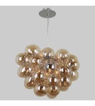 Glamour pendant lamps - ITALUX Bento Pendant Cognac PND-7273-S-8-CGN - product 2